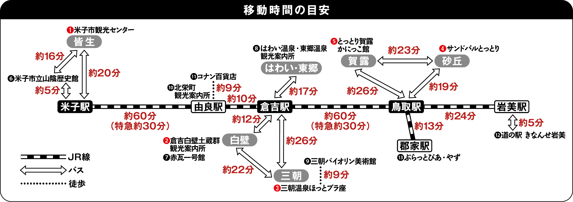 鳥取県地図